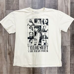 Taylor Swift Cream Graphic Tee - The Eras Tour